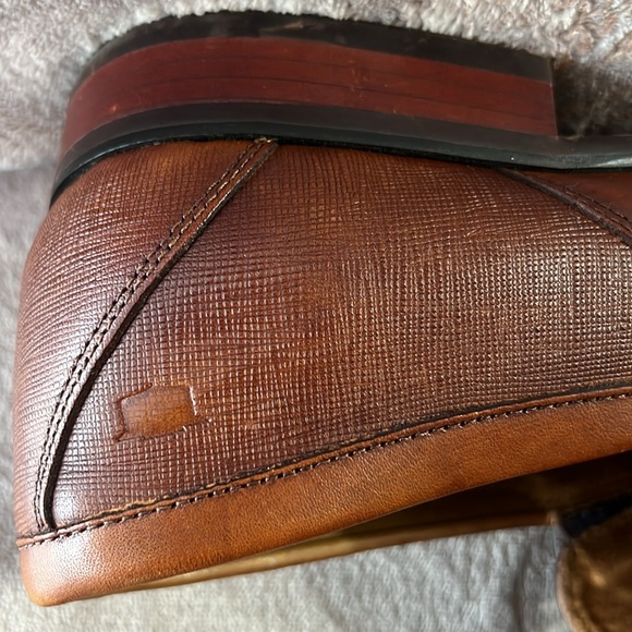 Florsheim Leather Upper Slip On Moccasins - Picture 5 of 9